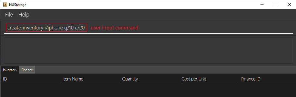 Add inventory command example