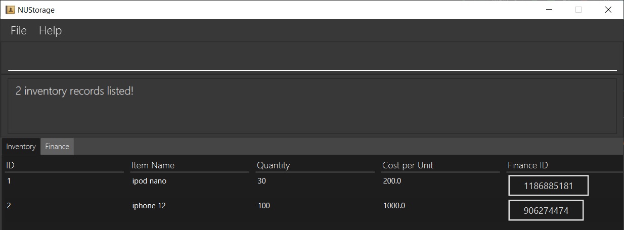 Inventory after find command